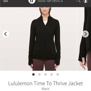 Lululemon Time to thrive merino wool jacket